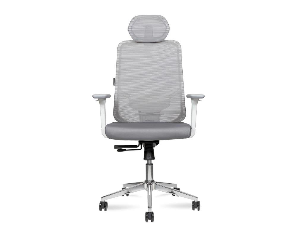 Кресло Norden Best white Сетка/Ткань, Серый