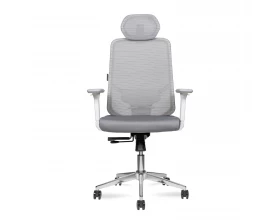 Кресло Norden Best white Сетка/Ткань, Серый images